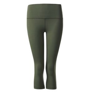 Lululemon Align Crop Leggings Fatigue Green Size 20 Nulu Like New